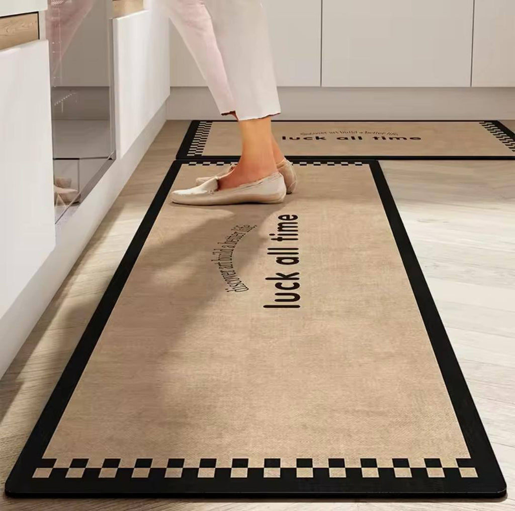 Rubber bottom Antislip Kitchen Mats 2pcs set