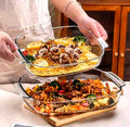 3pcs BAKING & MICROWAVEABLE glass casserole tins