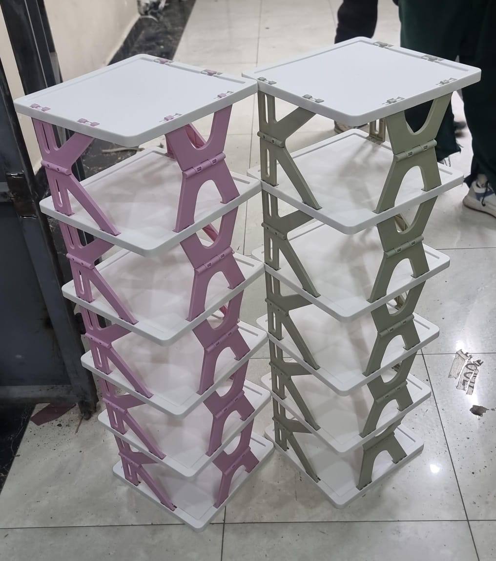 275mmå? x 95cm high 6 layer Foldable Retracting shoe rack