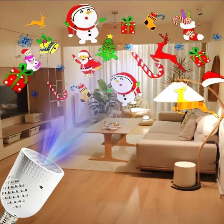 Rotating Colors LED Lamp Spotlight Bulb, Warm White Base Seven-Color Rotating Bulb