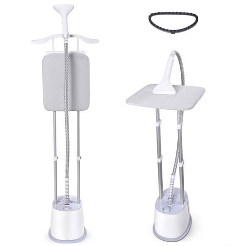 1800W 1.8L Steam Iron Standing Garment Steamer with Ironing Board, Strong Steam Penetration, Wrinkle Removal, Suitable for Home, Office and Travel