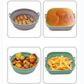 Air Fryer Silicone Pot Round /Square Baking Tray Silicone Mat Modern Simple Style Non-patented Product