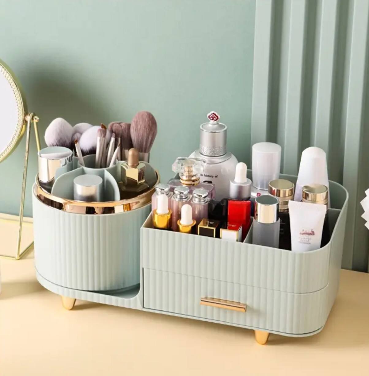 360å¡ Rotating cosmetic storage organizer