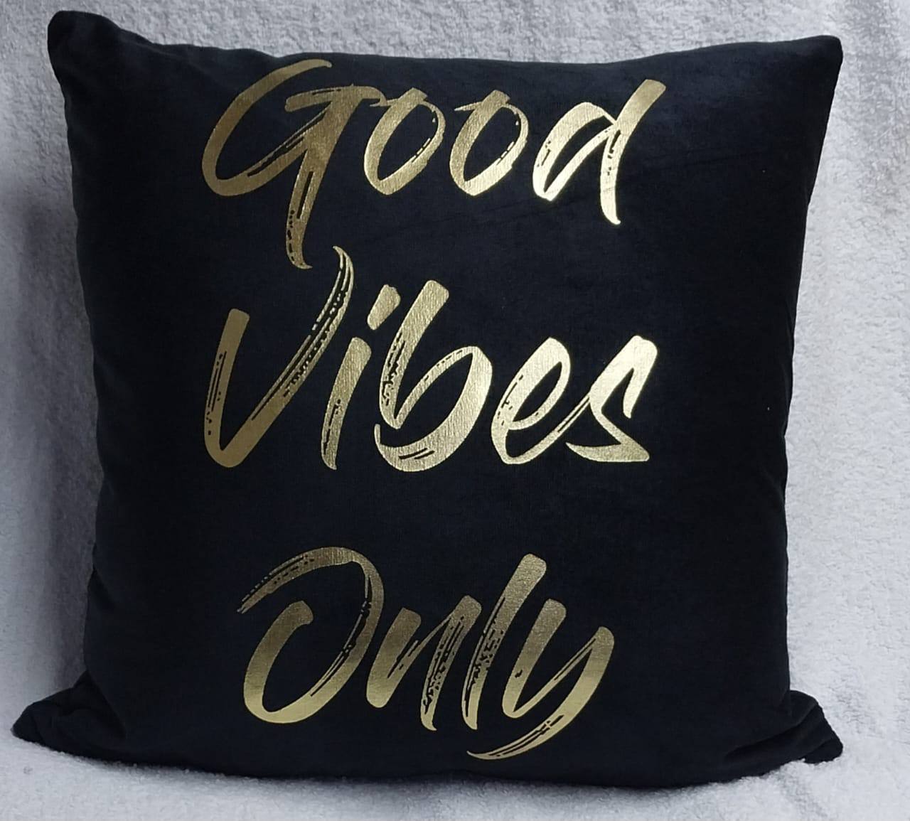 Gold printed cushion covers