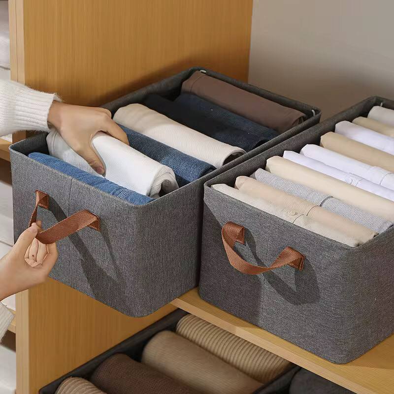 Foldable multipurpose HARD FABRIC clothes/closet organizer