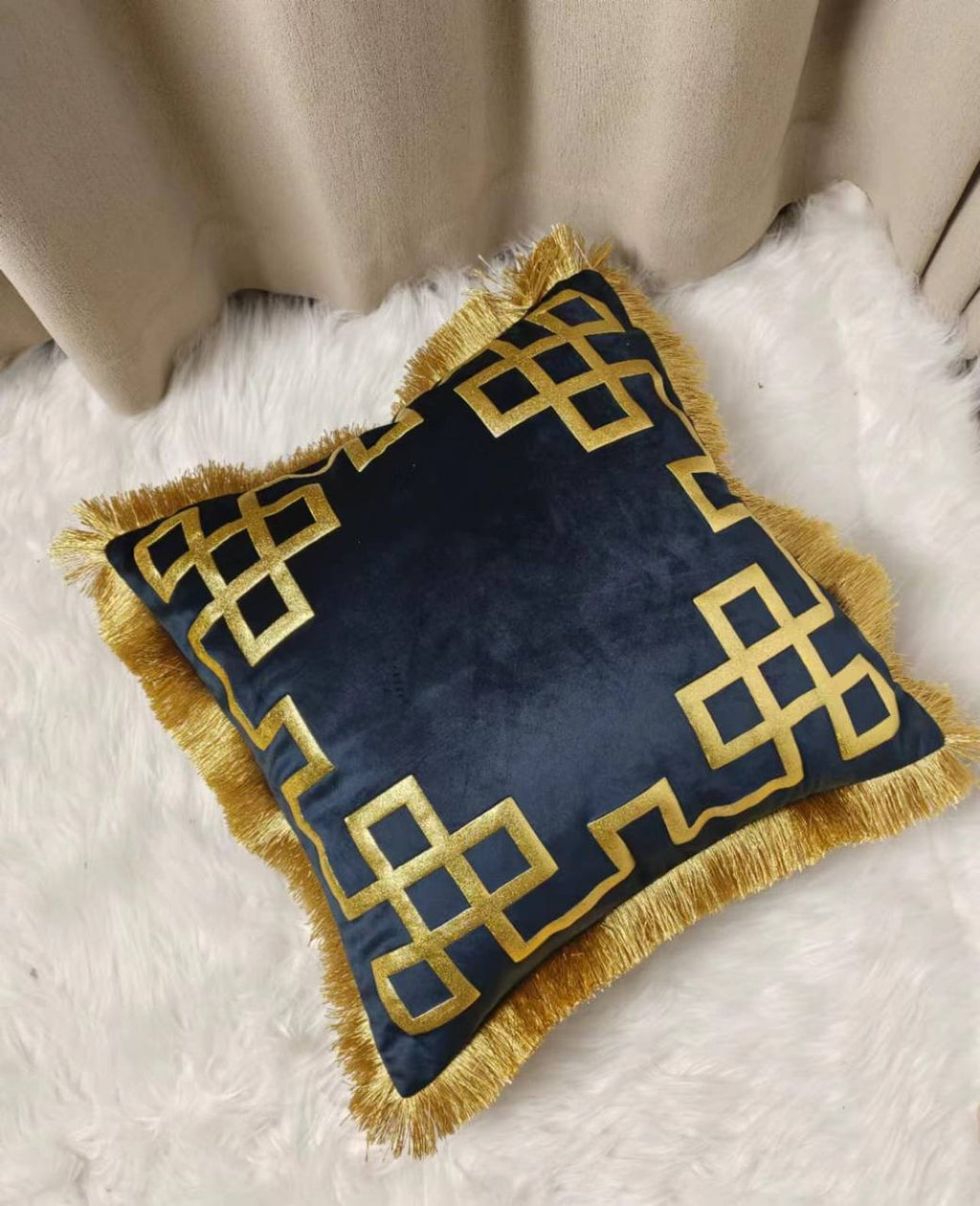 Gold fluffy cases