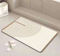 Rectangular Antislip absorbent bathroom mat