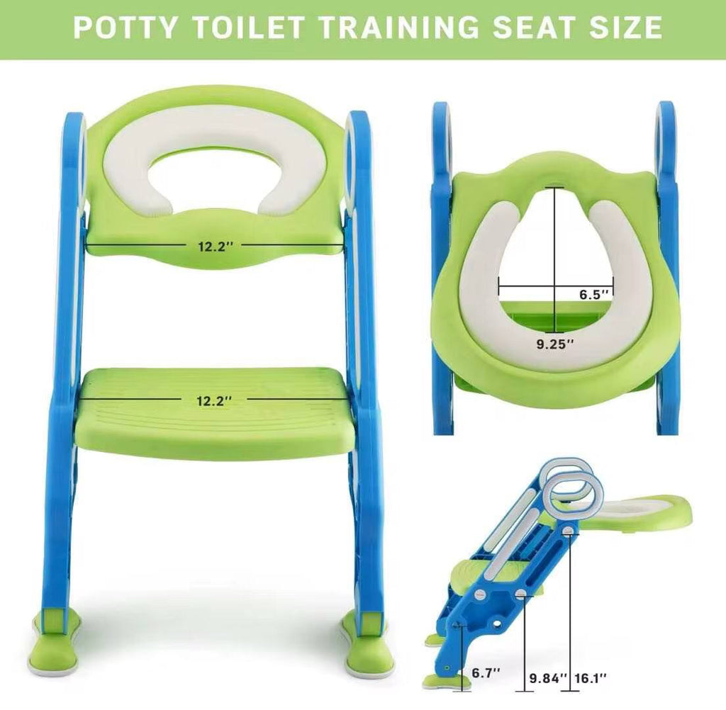 KIDS TRAINING TOILET SEAT TRAINER WITH PVC CUSHION/SOFT PAD