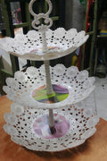 Plastic cake stand 3 layer