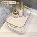 Light luxury desktop transparent storage boxes