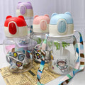 600ml Kids water bottles   with straws and carrier string