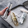 Portable travel toothbrush/toothpaste holders
