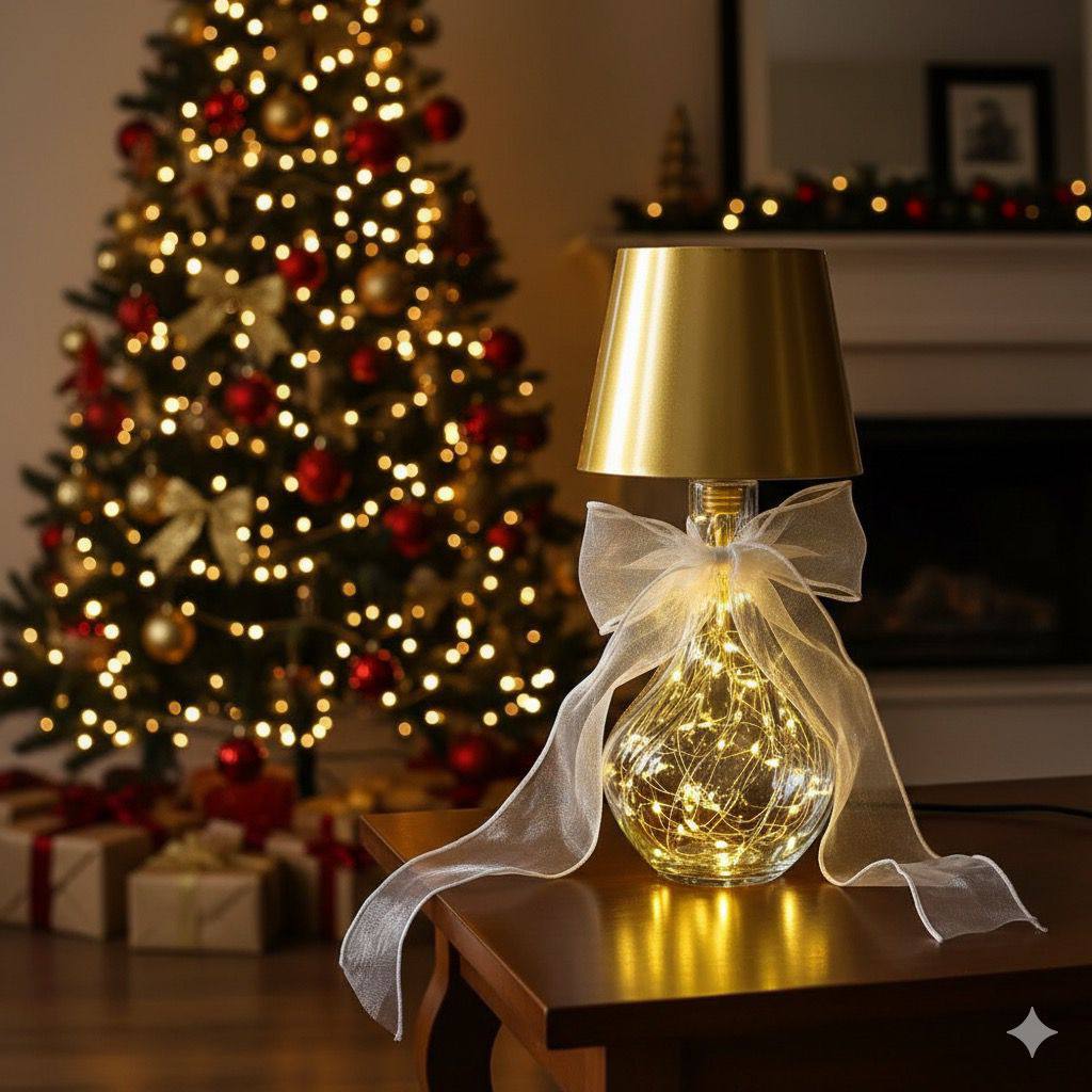 Wireless LED Lamp with Bottle Holder