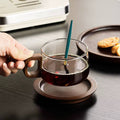 Retro style Tea & Coffe Cup with Friendly wooden Handle