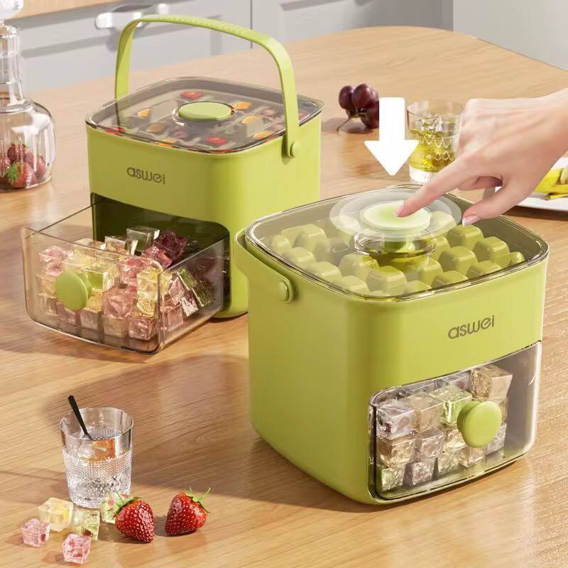 Premium Double Layed Large Capacity 48 Grid Ice Cube maker Tray