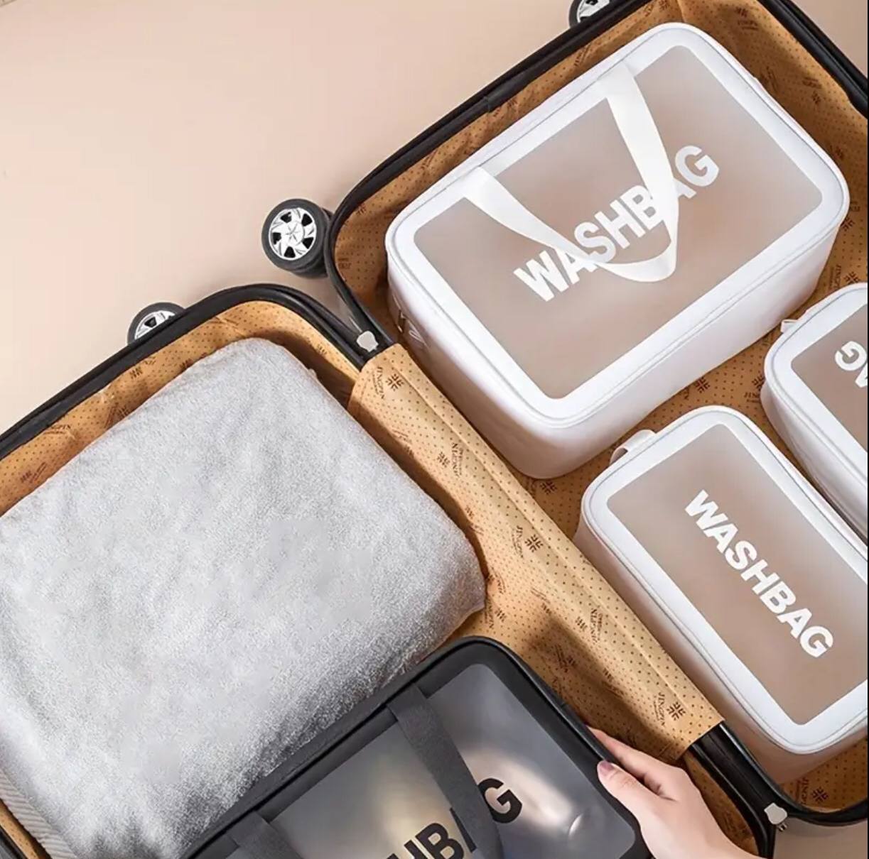 3pc wash bag pouch
