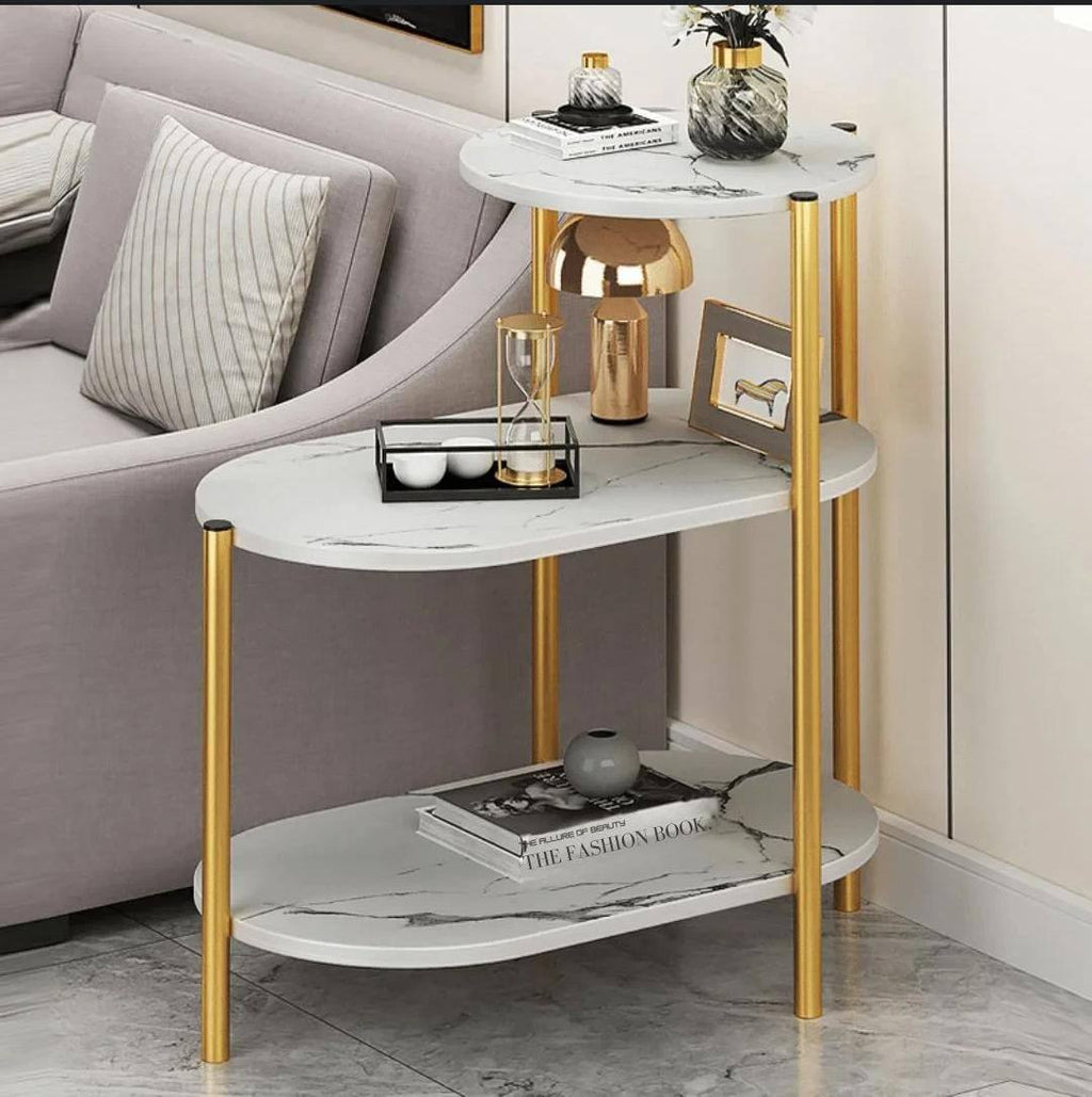 Multiple purposes organizer simple side Table Tripple layer