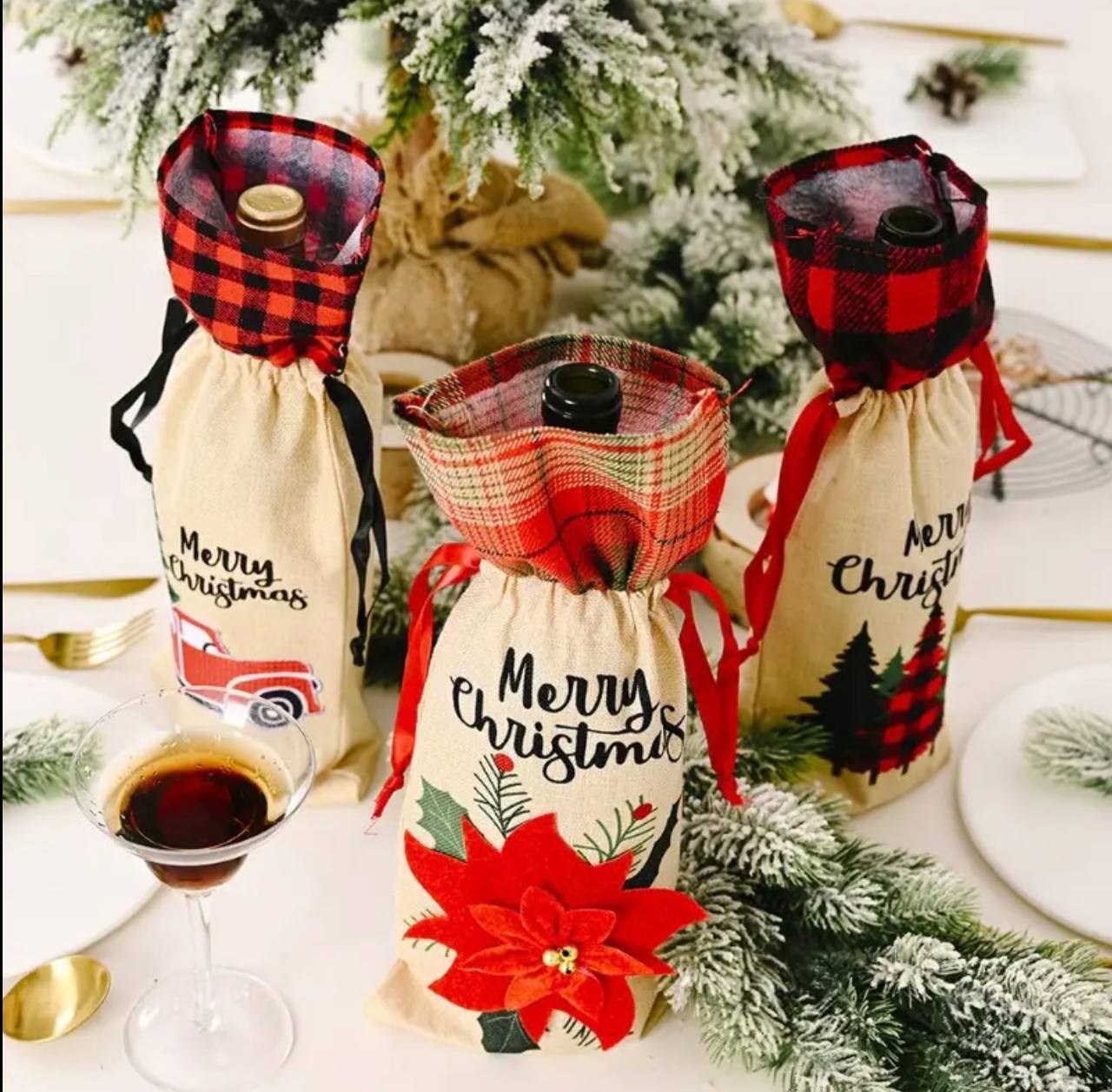 Wine bottle cover each