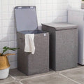 Cotton laundry basket with cover