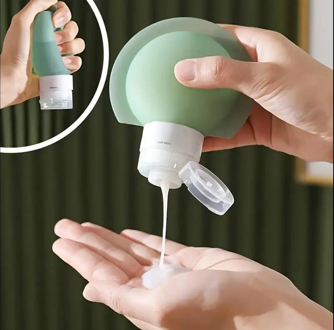 3Pcs/Set Silicone Bottle Lotion Container