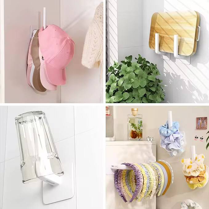 Hat Rack for Baseball Caps, Adhesive Hat Hooks for Wall