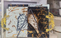 3 PCs glass serving trays