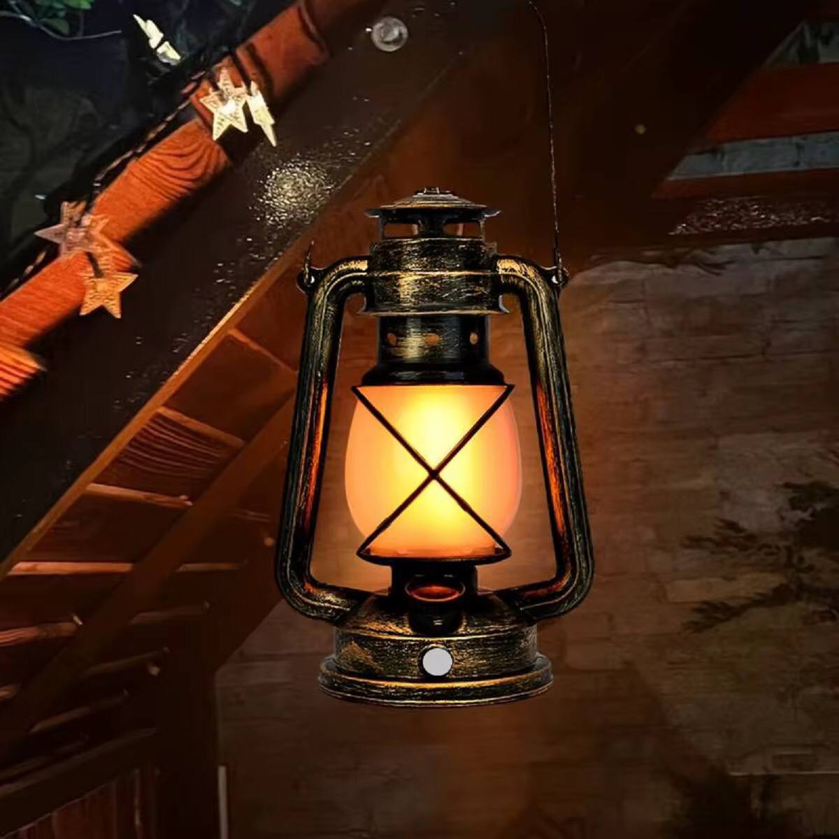 VINTAGE  DESIGN 35cm LED LANTERN