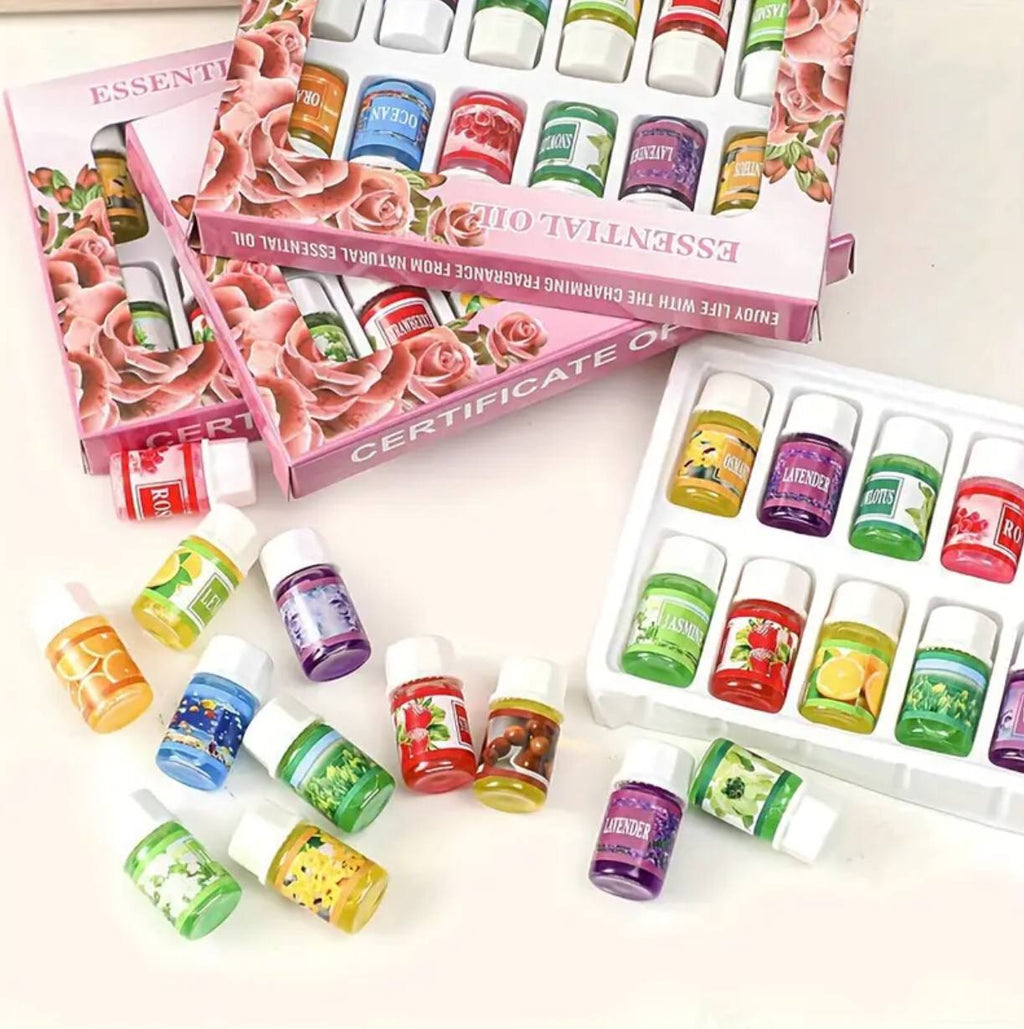 3ml Essential oils now available in a pack of 12 different fragrances