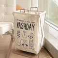 Large collapsible laundry basket