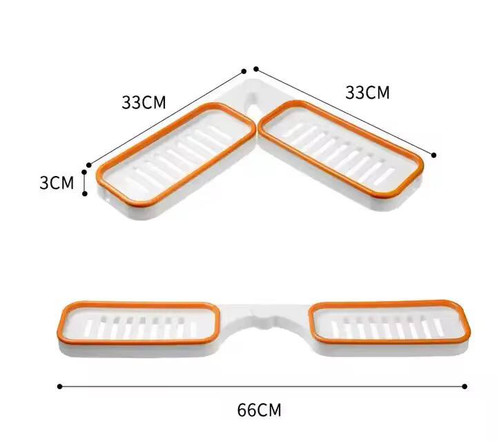 180ŒÁ adhesive shower caddy