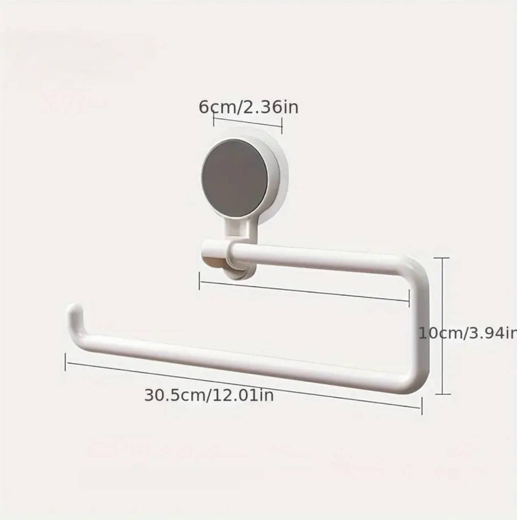 Traceless bathroom wall mounted paper holder/ towel rack
