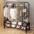Double pole Sturdy Rack with wheels