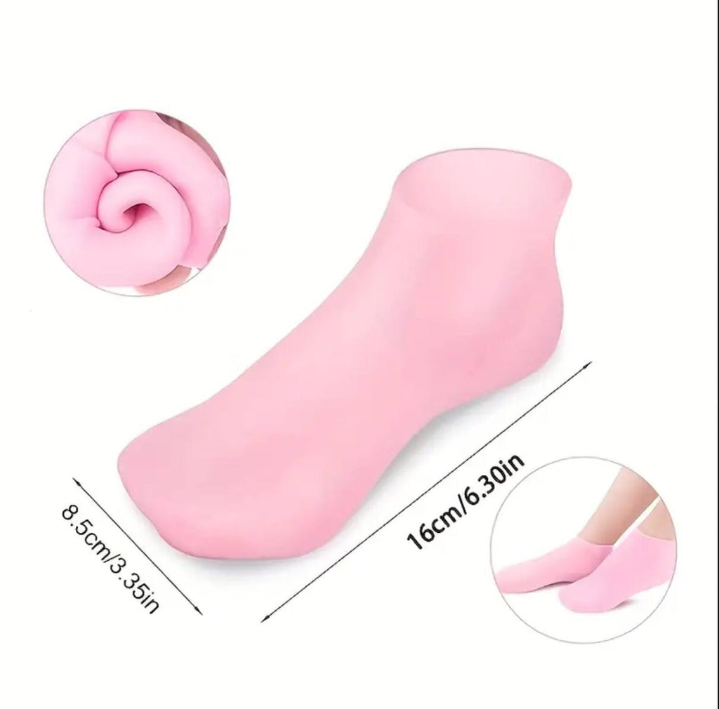 Silicone Moisturizing Spa Gel Heel Socks Pair