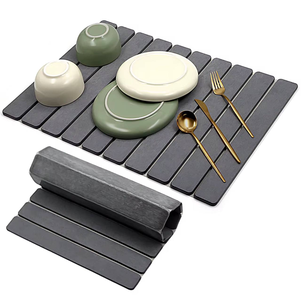 Multifunctional Fast Drying Stone Dish Drying Mat /Insulation Pad/ Bath Mat (60ÌÑ40cm)