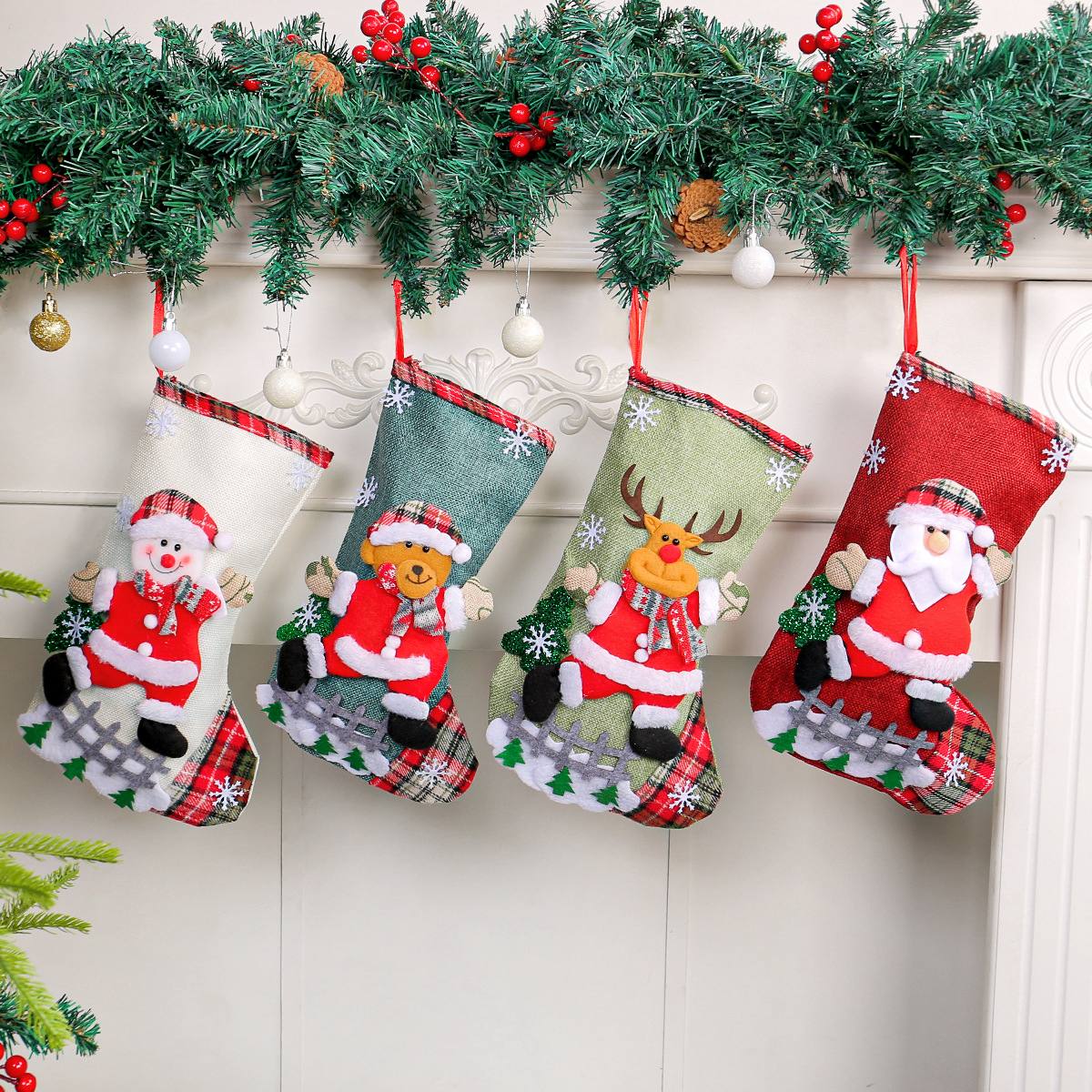 Christmas themed long socks