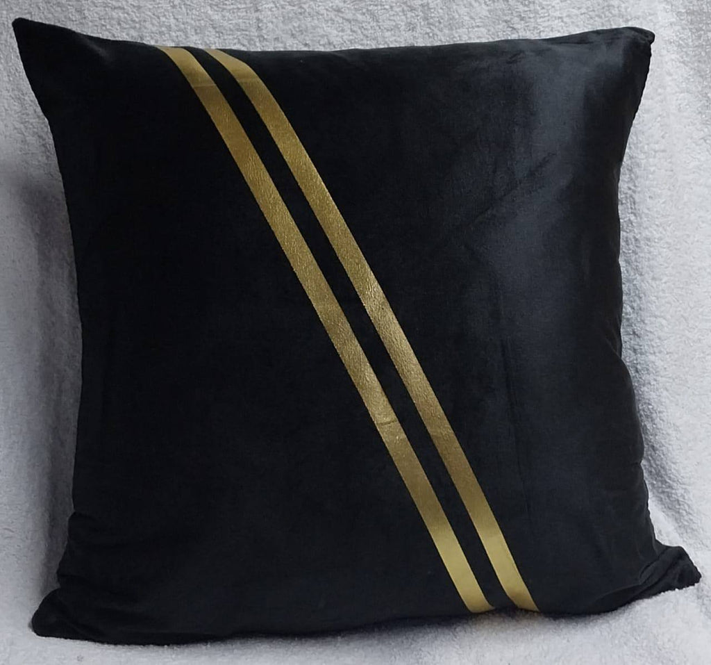 Gold printed cushion covers
