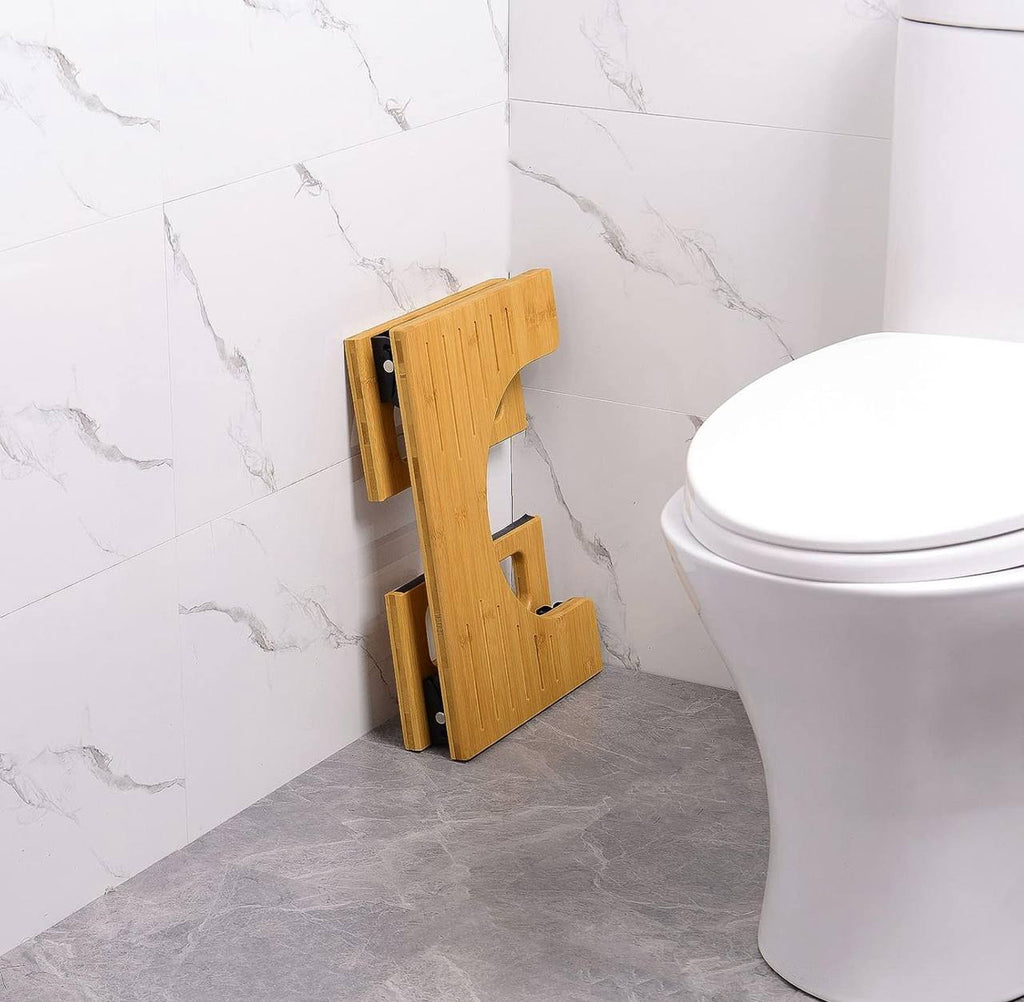 Foldable wooden toilet feet stool/office foot rest/stepped