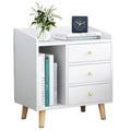 Bedside table with 3 drawers