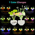 Automatic glow in the dark Flower LED PLUG on the wall night light