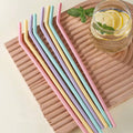 Reusable silicone straws 
4pcs s