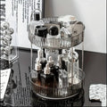 360 DEGREE 2 TIER ROTATING  MULTIFUNCTIONAL TRANSPARENT MAKEUP/COSMETIC ORGANIZER.