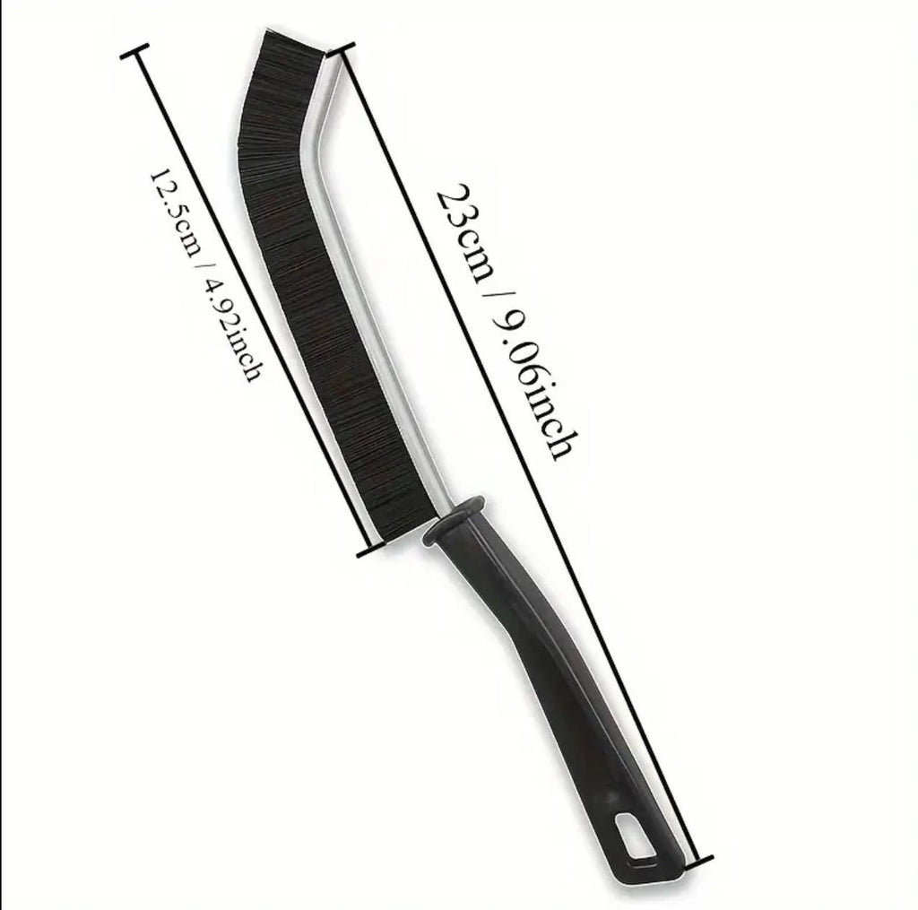 2 piece cleaning hard bristled crevice brush