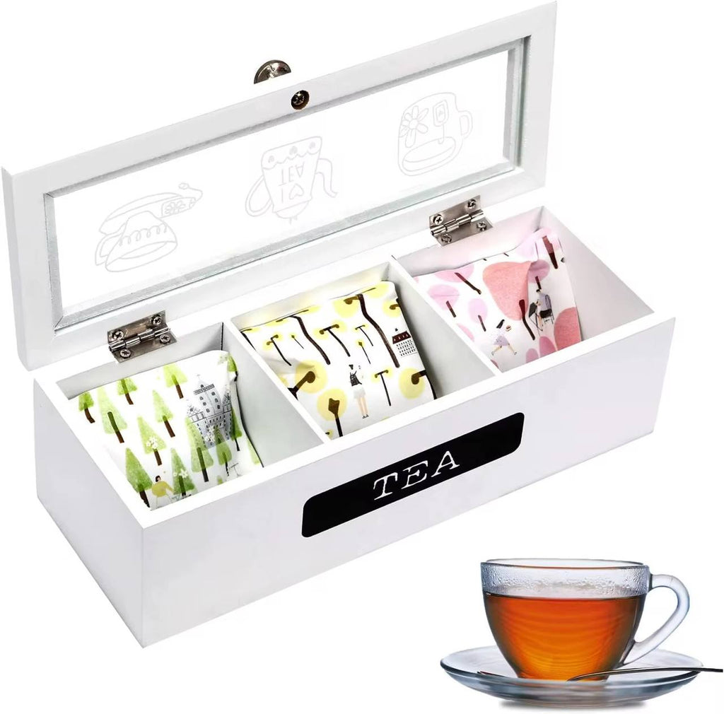3 Compartment Tea bag organizer