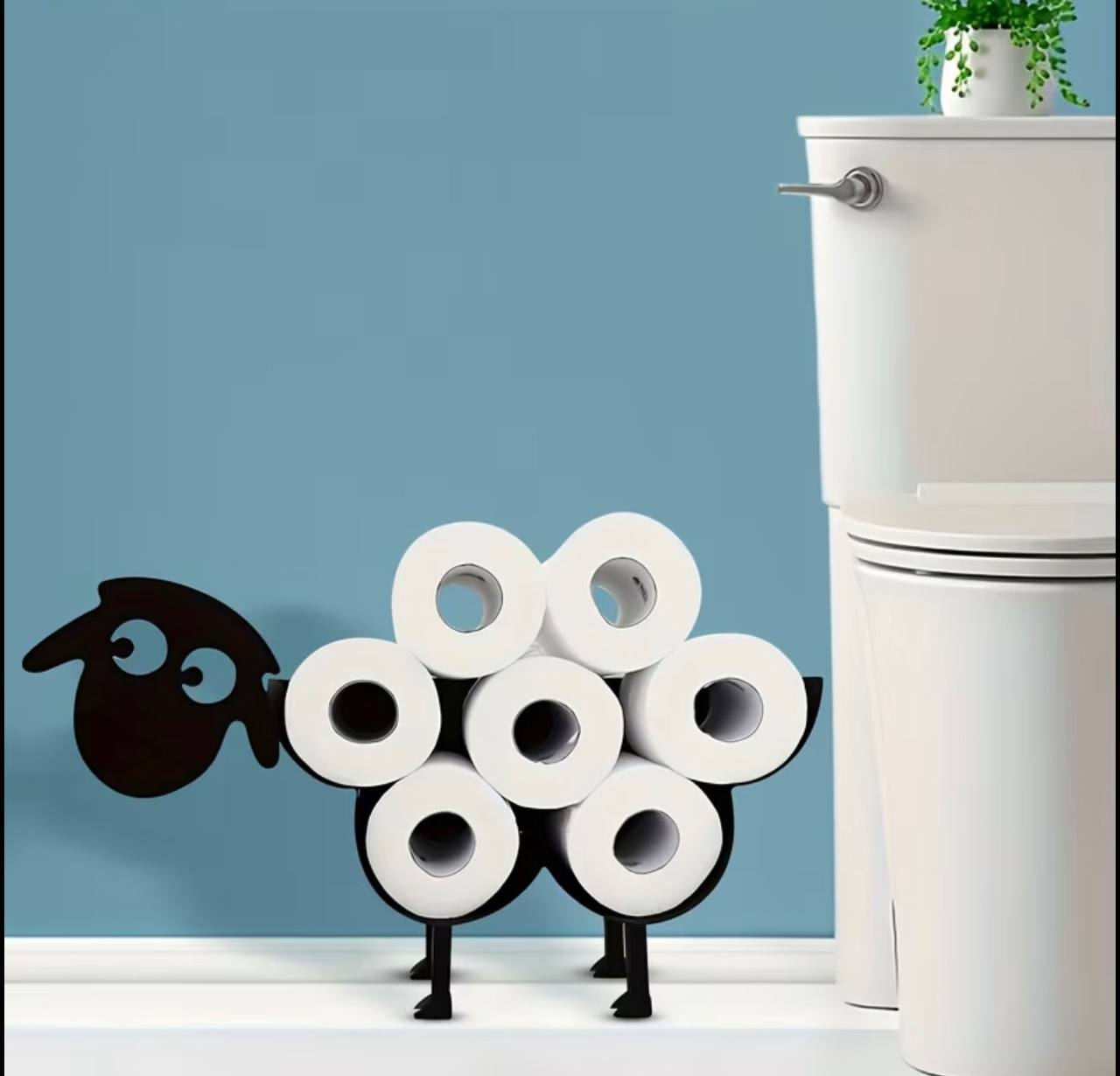 Creative Toilet Paper Holder ‰ÛÒ Metallic Finish