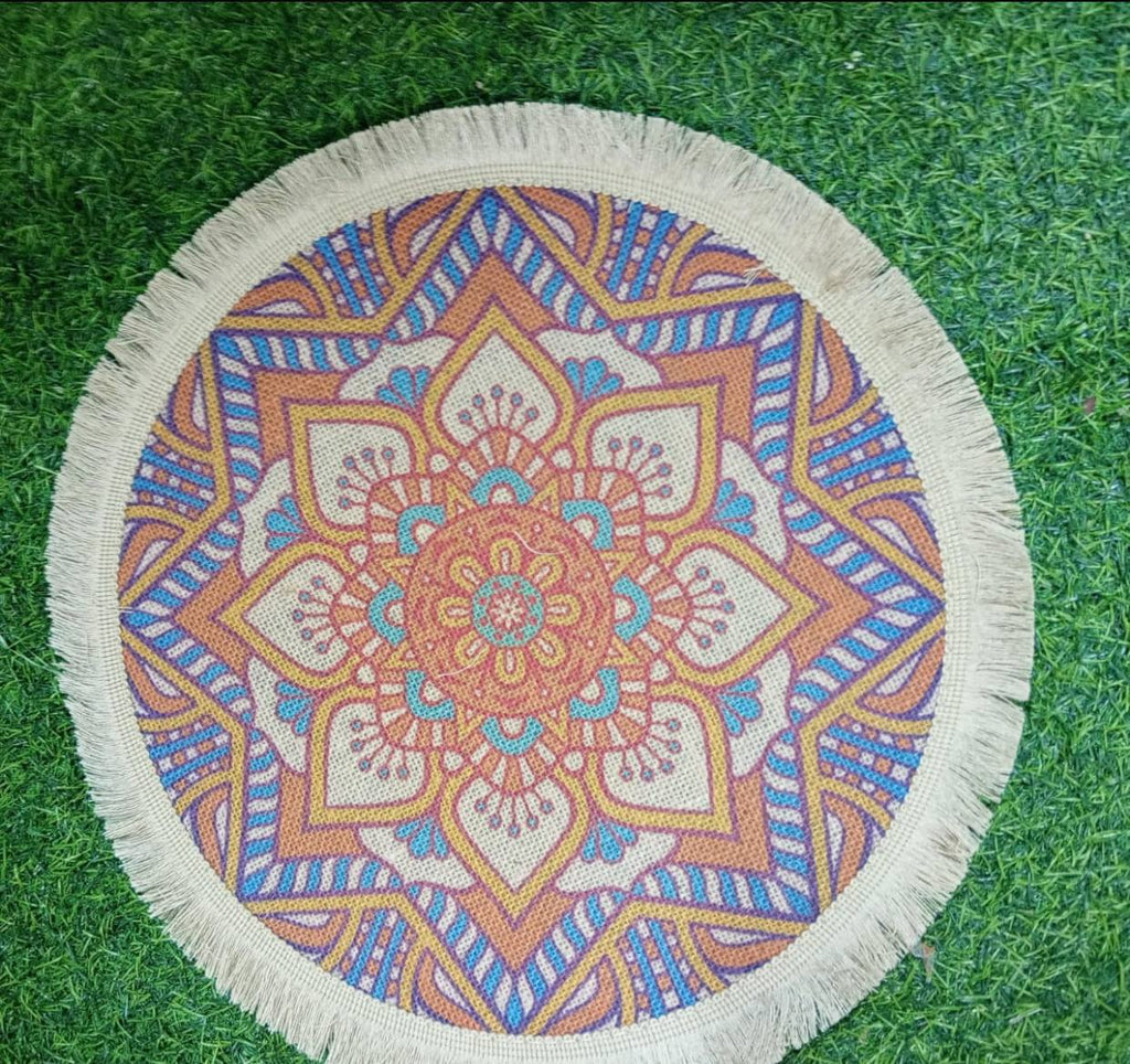 Round, Set of 6 -Bohemian mats
