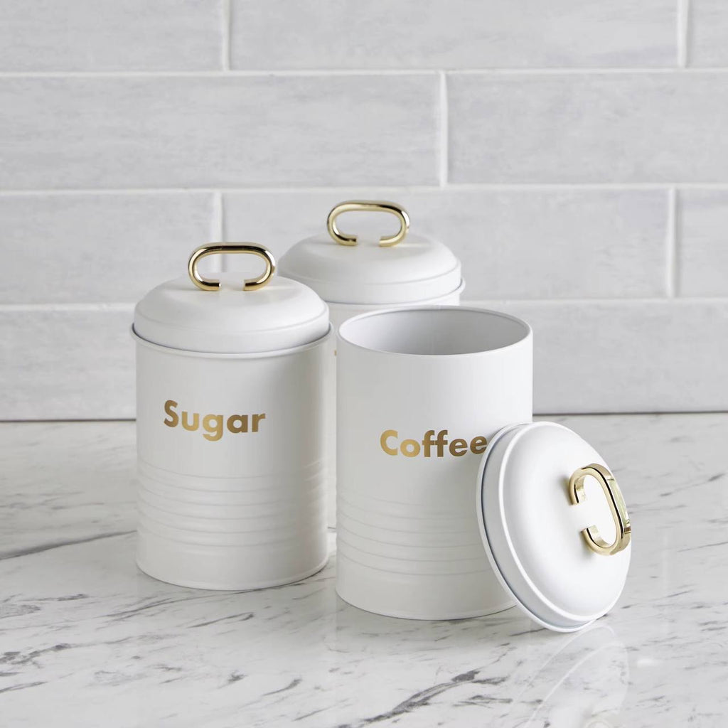 Kitchen eco-friendly bread Bin/ storage container/ coffee, tea and sugar canister set of 3pcs