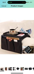 Couch sofa arm rest organizer