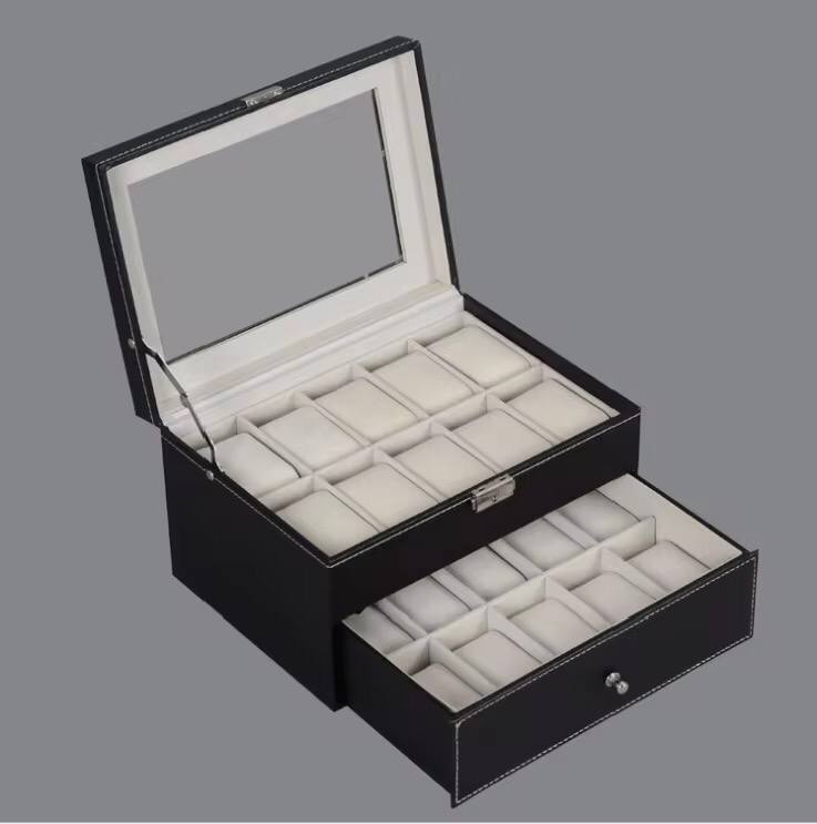 20 slots leather watch organizer