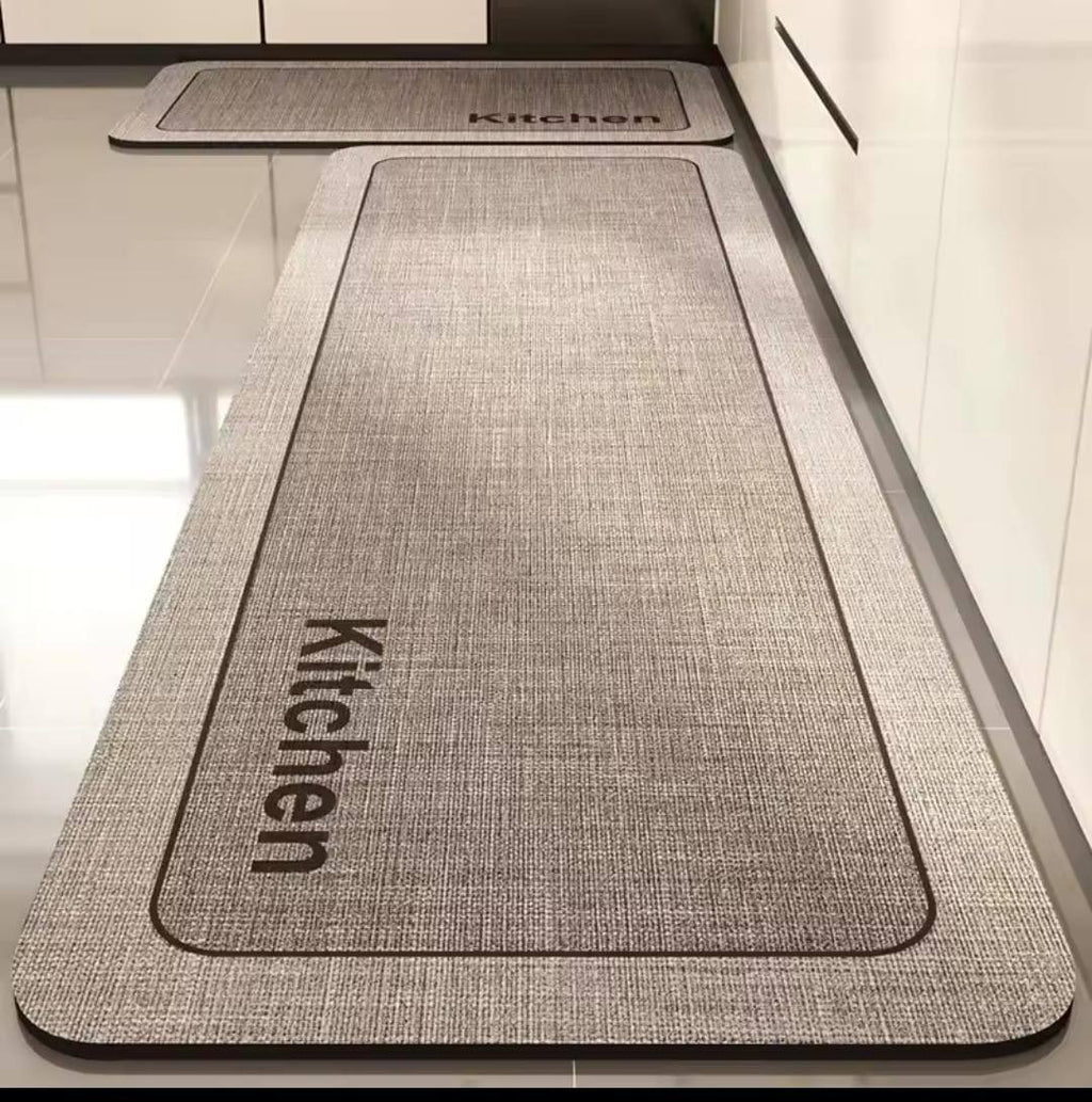 Rubber bottom Antislip Kitchen Mats 2pcs set