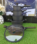 10pcs Edenburg  Nonstick cookware set with gold handles